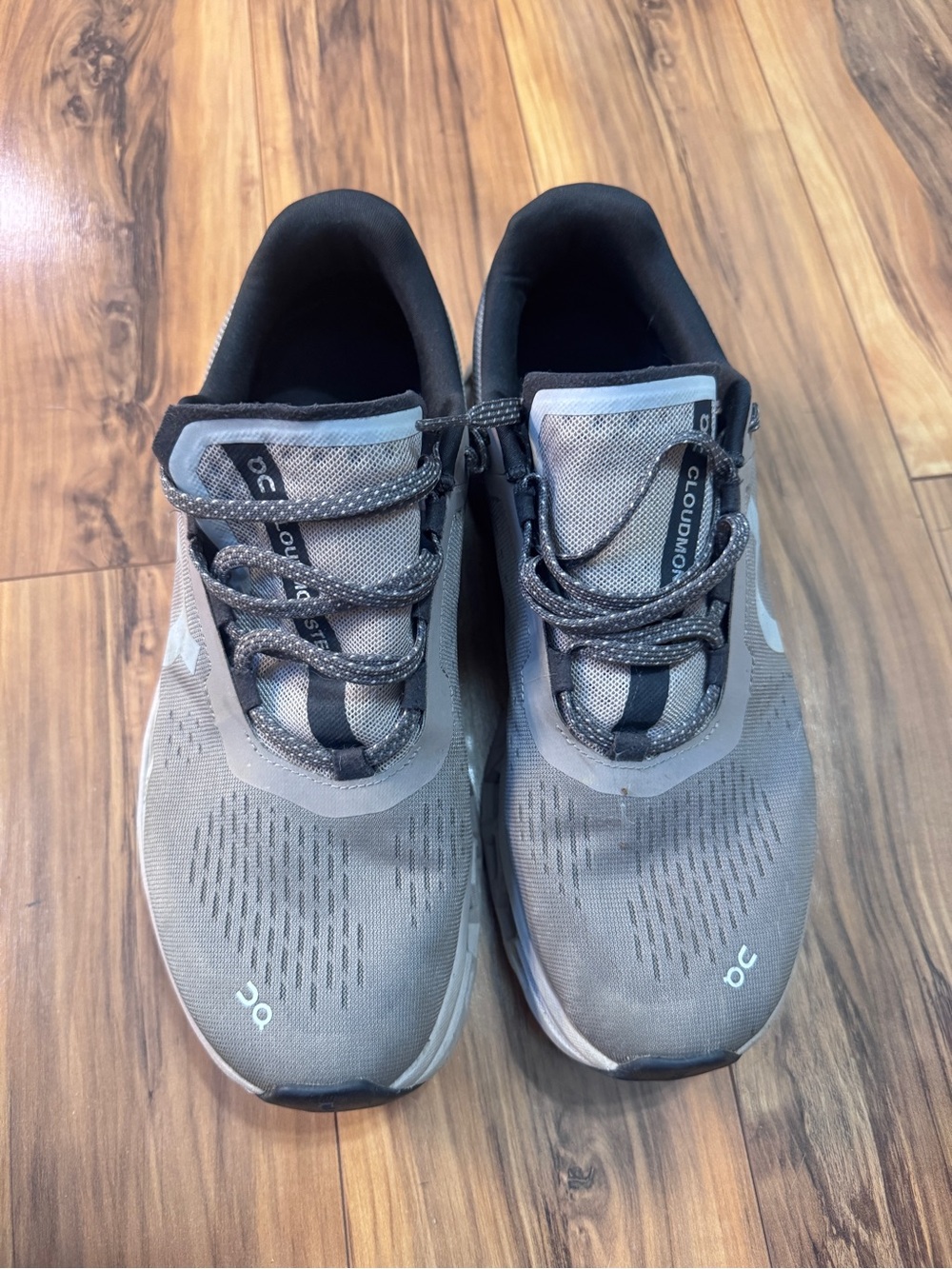 On Clouds CloudMonster Men's Athletic Shoes - Cinder/Fog color